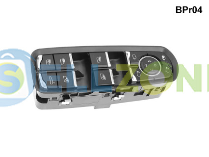 Πλήρης κονσόλα με Κουμπιά χρωμίου για Porsche Panamera Macan Cayenne - BPr04